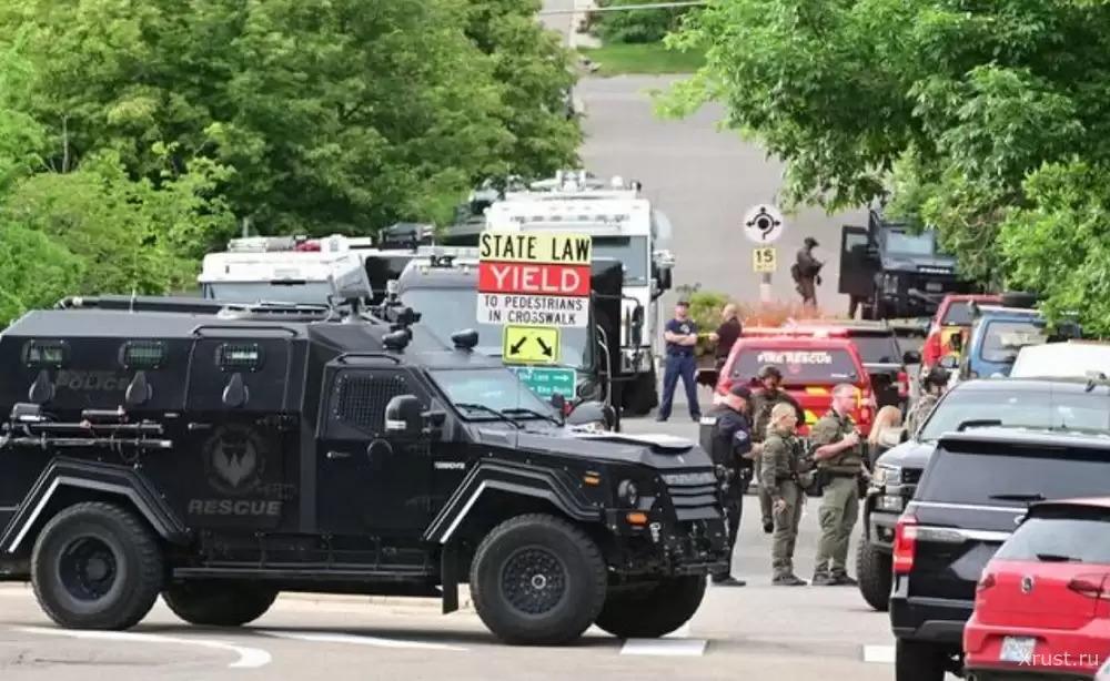 A man attacked demonstrators in Colorado – throwing incendiary bombs.